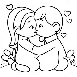 Adorable Love Moments Coloring Page 23582-18947