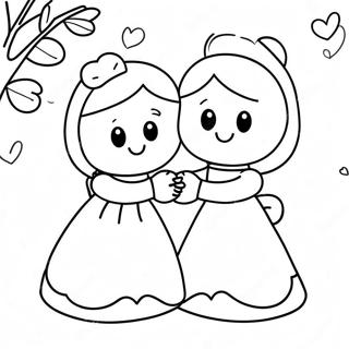 Adorable Love Moments Coloring Page 23582-18948