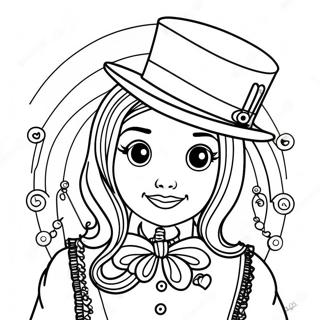 Alice In Steampunk Outfit Coloring Page 23602-18966