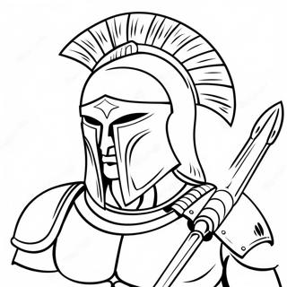 Spartan Warrior Coloring Page 23611-18962