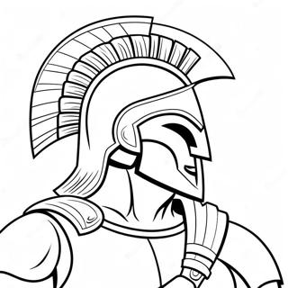 Spartan Warrior Coloring Page 23611-18963