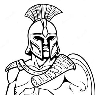 Spartan Warrior Coloring Page 23611-18964