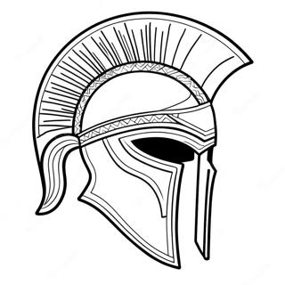 Ancient Spartan Helmet Coloring Page 23612-18972