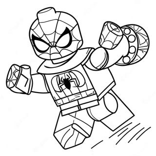 Lego Spiderman Coloring Page 2361-1930