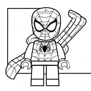 Lego Spiderman Coloring Page 2361-1932