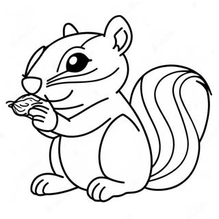 Chipmunk Coloring Pages