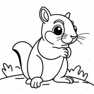 Chipmunk Coloring Page 23641-18991