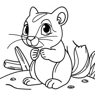 Chipmunk Coloring Page 23641-18992