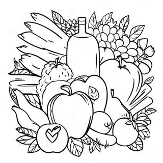 Healthy Habits Coloring Page 23651-18998