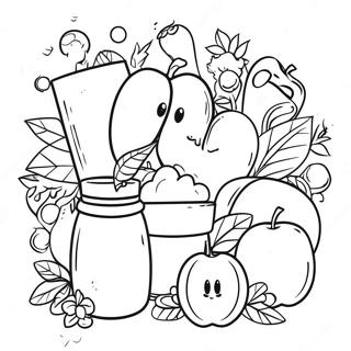 Healthy Habits Coloring Page 23651-19000