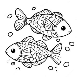 One Fish Two Fish Coloring Page 23661-19007