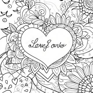 Always And Forever Love Quotes Coloring Page 23671-19014