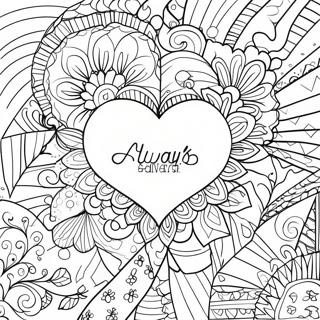 Always And Forever Love Quotes Coloring Page 23671-19015