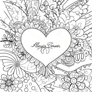 Always And Forever Love Quotes Coloring Page 23671-19016