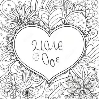 Romantic Love Quotes Coloring Page 23672-19017