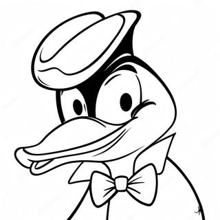 Daffy Duck With Silly Expressions Coloring Page 23702-19041