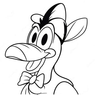 Daffy Duck With Silly Expressions Coloring Page 23702-19043