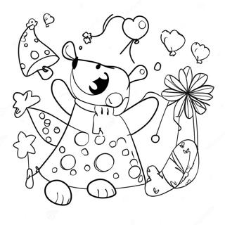 New Year Celebration Coloring Page 23711-19049