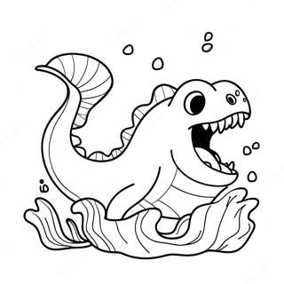 Ferocious Sea Monster Coloring Page 23722-19061