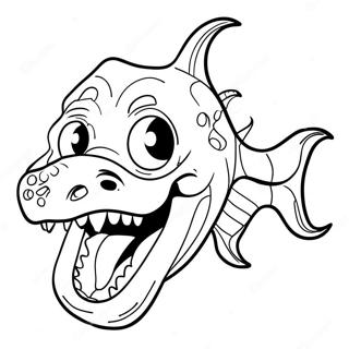 Ferocious Sea Monster Coloring Page 23722-19063