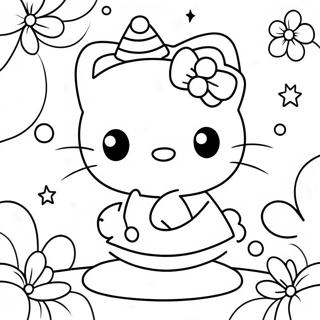 Merry Christmas Hello Kitty Coloring Page 23761-19088