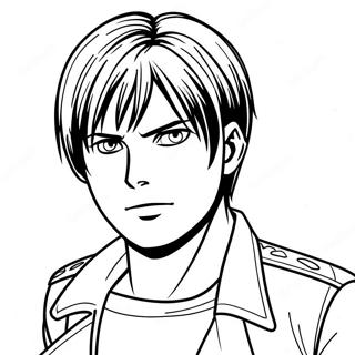 Eren Yeager Coloring Page 23771-19096