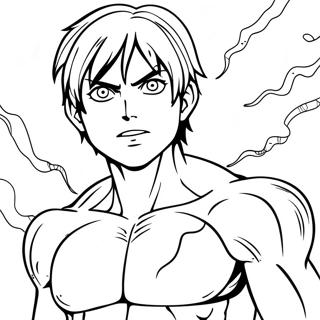 Eren Yeager In Titan Form Coloring Page 23772-19115