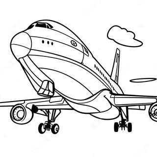 747 Airplane Coloring Page 23781-19097