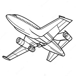 747 Airplane Coloring Page 23781-19098