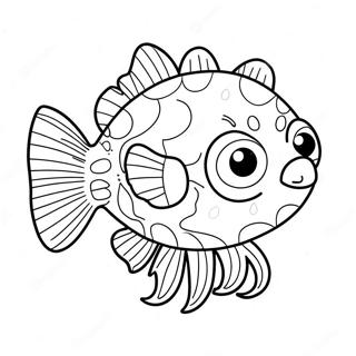 Cute Puffer Fish Coloring Page 23792-19111