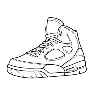 Basketball Shoe Outline Coloring Page 23801-19119