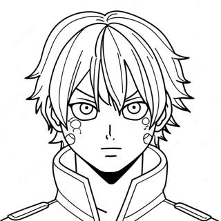 Todoroki Coloring Page 23811-19123