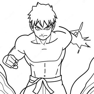 Todoroki In Action Coloring Page 23812-19126