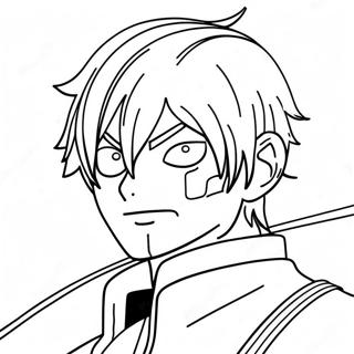 Todoroki In Action Coloring Page 23812-19128