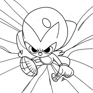 Sonic Spiderman Coloring Page 23821-19134