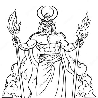 Hades With Fiery Background Coloring Page 23832-19145