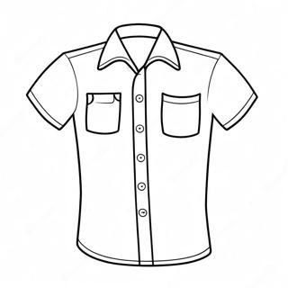 Funny Cartoon Shirt Coloring Page 23842-19153