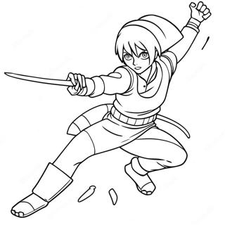 Sakura Haruno In Action Coloring Page 23852-19161