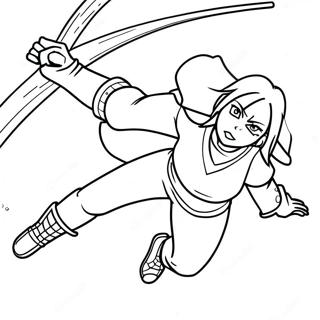 Sakura Haruno In Action Coloring Page 23852-19162