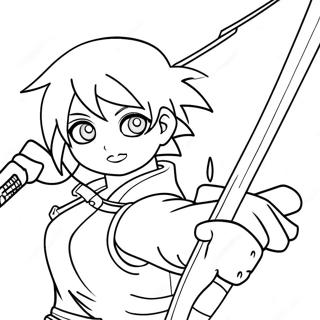 Sakura Haruno In Action Coloring Page 23852-19163