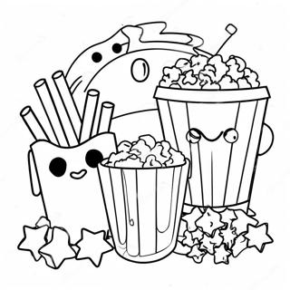 Movie Night Coloring Page 23881-19184