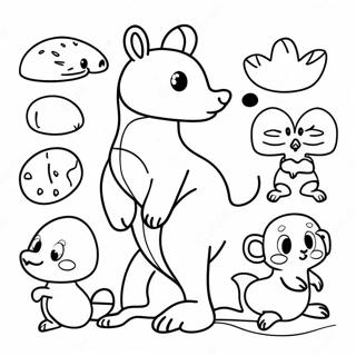 Australian Animals Coloring Page 23891-19189