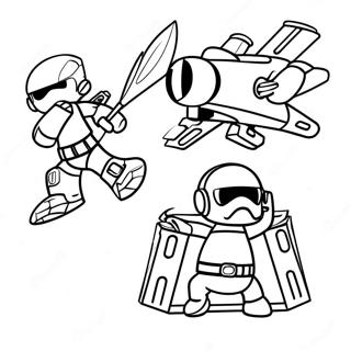 Mini Force Coloring Page 23901-19198