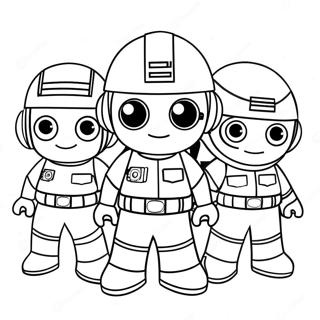 Mini Force Team Members Coloring Page 23902-19207