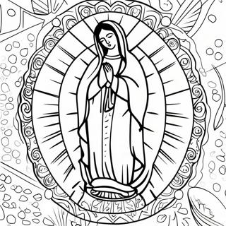 Our Lady Of Guadalupe Coloring Pages