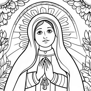 Our Lady Of Guadalupe Coloring Page 23911-19202