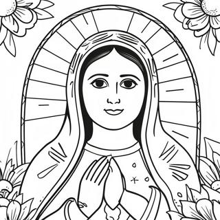 Our Lady Of Guadalupe Coloring Page 23911-19203