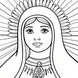 Our Lady Of Guadalupe Coloring Page 23911-19204