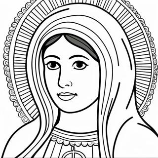 Beautiful Our Lady Of Guadalupe Coloring Page 23912-19211