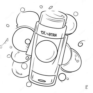 Bubble Skincare Products Coloring Page 2391-1962